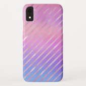 Roos Gold Diagonal Stripes Pattern Case-Mate iPhone Case (Achterkant)