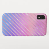 Roos Gold Diagonal Stripes Pattern Case-Mate iPhone Case (Achterkant (horizontaal))