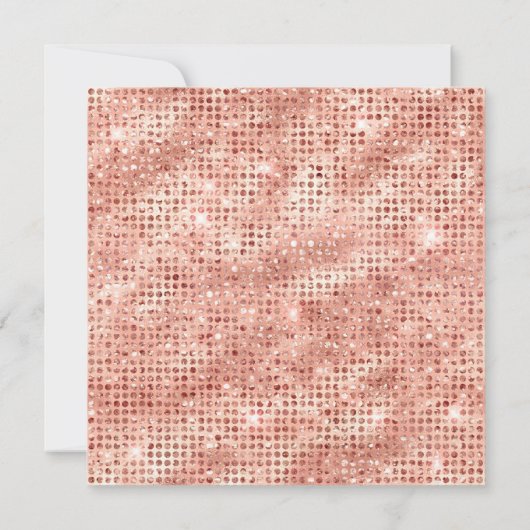 Roos Gold Diamond bestudeerde Folie 40e verjaardag Kaart (Achterkant)