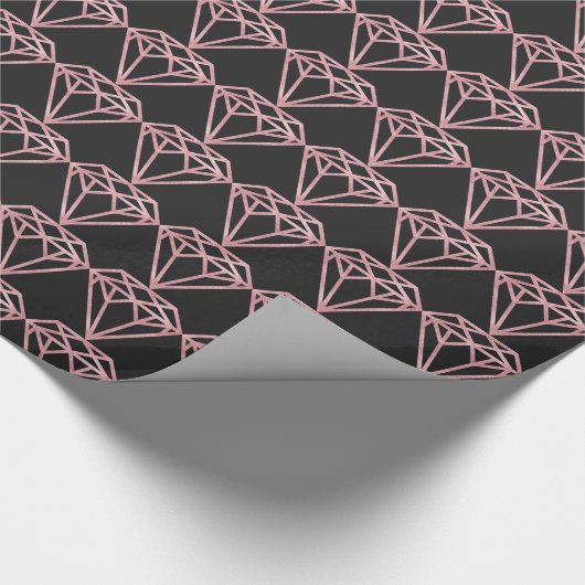Roos Gold Diamond Cadeaupapier (Hoek)