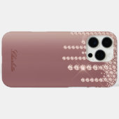 Roos Gold Diamond Look Case-Mate iPhone Case (Achterkant (horizontaal))