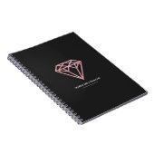 Roos Gold Diamond Notitieboek (Rechterzijde)