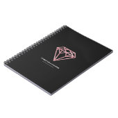 Roos Gold Diamond Notitieboek (Linkerzijde)