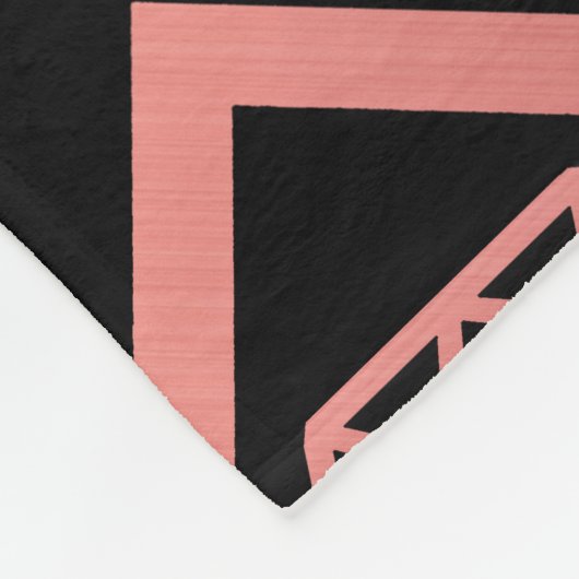 Roos Gold Diamond Patroon Fleece Deken (Hoek)