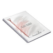 Roos Gold Diamond Pen op maat Notitieboek (Rechterzijde)