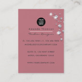 Roos Gold Diamond Pen Visitekaartje (Achterkant)