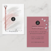 Roos Gold Diamond Pen Visitekaartje (Voorkant / Achterkant)