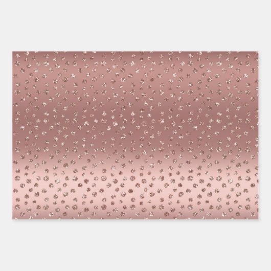 Roos Gold Diamonds Inpakpapier Vel (Voorkant 2)