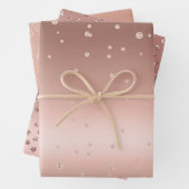 Roos Gold Diamonds Inpakpapier Vel (In situ)