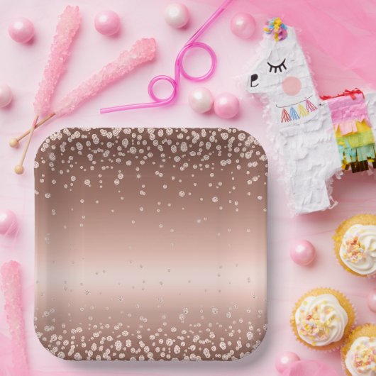 Roos Gold Diamonds Papieren Bordje (Feest)