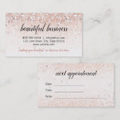 Roos Gold Diamonds Visitekaartje met Afspraak Afsprakenkaartje (Voorkant / Achterkant)