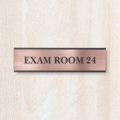 Roos Gold Doctor's Sign Signs Exam Room Deurbordje (Voorkant)