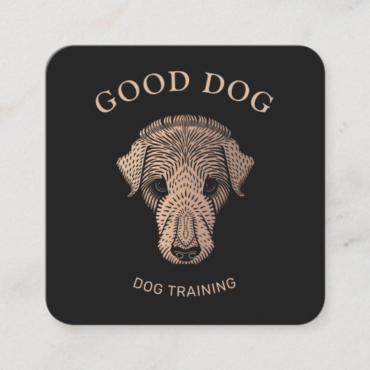Roos Gold Dog Trainer Training Visitekaartje (Voorkant)