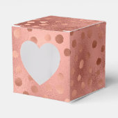 Roos Gold Doodle Stippen Bedankdoosjes (Voorkant Zijde)