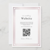 Roos Gold Double Border Lijst alles in één keer Kaart (Achterkant)