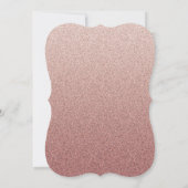 Roos Gold Dress Blush Waterverf 50e verjaardag Kaart (Achterkant)