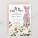 Roos Gold Dress Blush White 18th Birthday Party Kaart<br><div class="desc">Roos Gold Dress Blush White 18th Birthday Party Invitation Bekijk het collectie in Niche en Nest Store Veel bedankt</div>