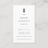 Roos Gold Dress-formulier | Seamstress Tailor Desi Visitekaartje (Achterkant)