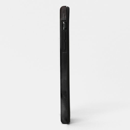 Roos Gold Drip Zwart Girly Monogram Naam Case-Mate iPhone Case (Achterkant/links)