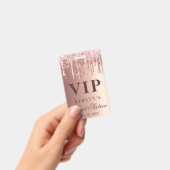 Roos Gold Dripping Glitter Sweet Sixteen VIP Badge (Handheld)