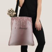 Roos Gold Dripping Glitter Tas (Dichtbij)