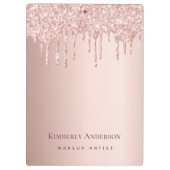 Roos Gold Drips Business Klembord (Achterkant)