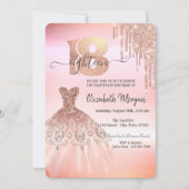 Roos Gold Drips Dress 18e Kaart (Voorkant)