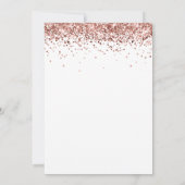 Roos Gold Drips Girly Modern Drive beroemd gemaakt Kaart (Achterkant)