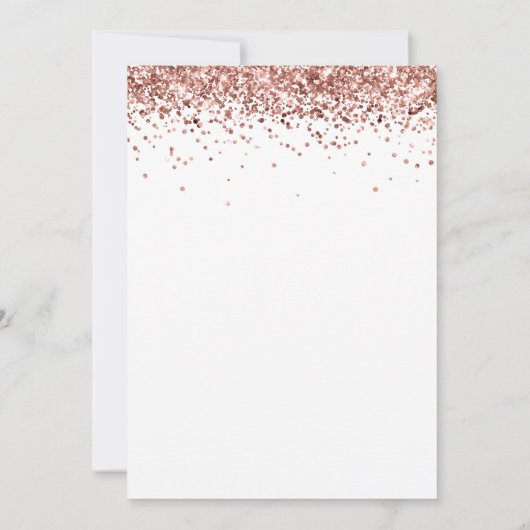 Roos Gold Drips Girly Modern Drive beroemd gemaakt Kaart (Achterkant)