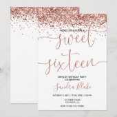 Roos Gold Drips Girly Modern Drive beroemd gemaakt Kaart (Voorkant / Achterkant)