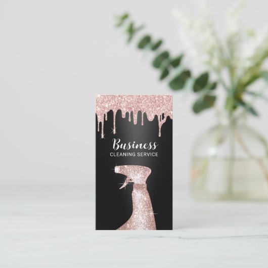 Roos Gold Drips reinigen en vloeibaar maken - zwar Visitekaartje (Staand voorkant)