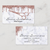 Roos Gold Drips Schaar Wijzigingen Naaien Visitekaartje (Voorkant / Achterkant)