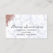 Roos Gold Drips Schaar Wijzigingen Naaien Visitekaartje (Achterkant)
