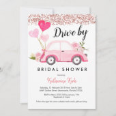 Roos Gold Drive, uitnodiging van de Bridal Shower (Voorkant)