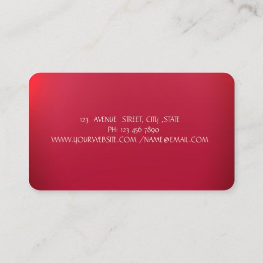 Roos Gold Drivers aardbeien Rood Visitekaartje (Achterkant)