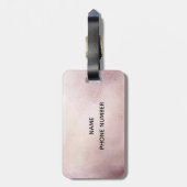 Roos Gold Drivers Glitter Monogram Bagage Bagagelabel (Achterkant verticaal)