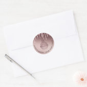 Roos Gold Drives Cakes & Sweets Cupcake Home Baker Ronde Sticker (Envelop)