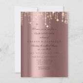Roos Gold Drives Confetti Bridal Birthday Kaart (Voorkant)