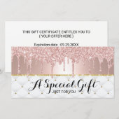 Roos Gold Drives Luxury Salon Cadeaubonnen (Voorkant / Achterkant)