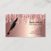 Roos Gold Drives Moderne Notary Loan Signing Agent Visitekaartje (Achterkant)