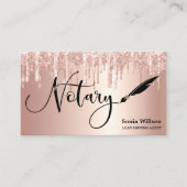 Roos Gold Drives Moderne Notional Loan Signing Age Visitekaartje (Voorkant)