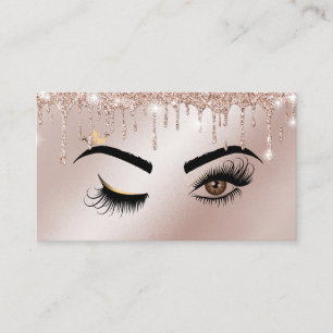 Roos Gold Drives Sparkle Lashes Wink Eye Makeup Visitekaartje
