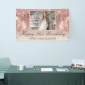 Roos Gold Driving Glitter met diamanten op zaterda Spandoek (Beurs)