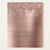 Roos Gold Driving Glitter op maat Planner (Achterkant)