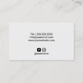 Roos Gold Driving Lashes Makeup Artist Salon Visitekaartje (Achterkant)