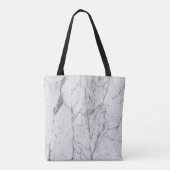 Roos Gold Driving Lips White Marble Makeup Artist Tote Bag (Achterkant)