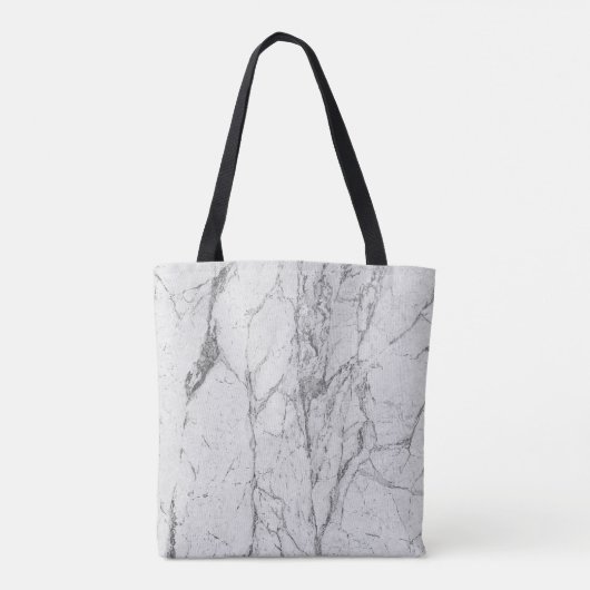 Roos Gold Driving Lips White Marble Makeup Artist Tote Bag (Achterkant)