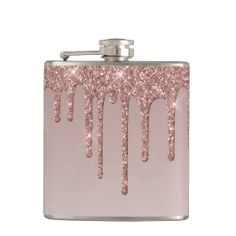 Roos Gold Druppelglam Heupfles