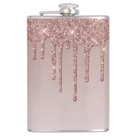 Roos Gold Druppelglam Heupfles