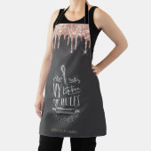 Roos Gold Drupt Mijn Keuken Mijn Regels Schort (Insitu)